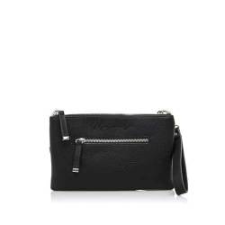 MARIA MARE Damen Bolso Mariamare Pucka C53083 Sarch Plata/Nylon Strap Negro Umhngetasche, Silber von MARIA MARE