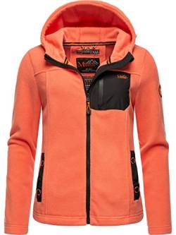 MARIKOO Damen Fleecejacke warm mit Kapuze Mount Iwaki Coral Gr. XS von MARIKOO