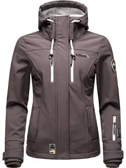 MARIKOO Damen Softshelljacke Übergangsjacke mit Kapuze Kleinezicke Grey Gr. S von MARIKOO