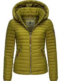 MARIKOO Damen Übergangsjacke Steppjacke mit abnembarer Kapuze Löwenbaby Moss Green Gr. M von MARIKOO