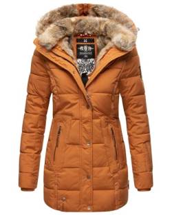 MARIKOO Damen Winter Jacke Mantel Parka warm gefütterte Winterjacke B817 [B817-Lieblings-Cinnamon-Gr.M] von MARIKOO