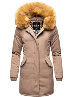 MARIKOO Damen Winter Kurzmantel Karmaa Taupe Gr. XS von MARIKOO