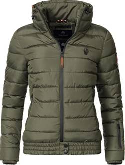 MARIKOO Damen Winter Steppjacke Poison Forest Green Gr. M von MARIKOO