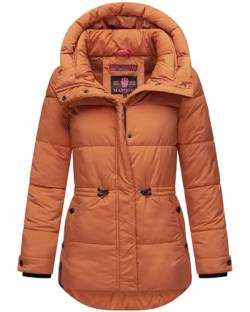 MARIKOO Damen Winterjacke Steppjacke warm mit Kapuze Akumaa Rusty Cinnamon Gr. S von MARIKOO