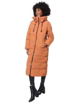 MARIKOO Damen Winterjacke Steppmantel lang gesteppter Mantel Winter Parka Jacke warm B985 [B985-Nadeshik-Cinnamon-Gr.L] von MARIKOO