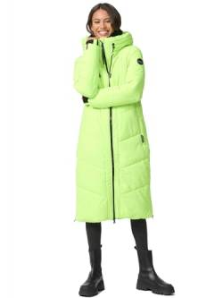 MARIKOO Damen Winterjacke Wintermantel Parka lange Winter Stepp Jacke B979 [B979-Nadar-Neon-Green-Gr.L] von MARIKOO