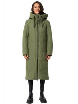 MARIKOO Damen Winterjacke Wintermantel Parka lange Winter Stepp Jacke B979 [B979-Nadar-Olive-Leaf-Gr.M] von MARIKOO