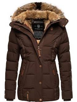 MARIKOO Damen warme Winter Steppjacke Nekoo Dark Choco Gr. L von MARIKOO