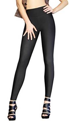 MARILYN Figurformende blickdichte Leggings Länge Long, 180 Denier, Größe 40/42 (M/L), Farbe Schwarz (Black) von MARILYN