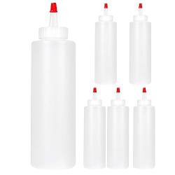 MARKELL 6PC Squeeze Squirt GewüRz Flaschen für Saucen 16 Unzen Perfekte BehäLter für Ketchup, BBQ, Saucen, von MARKELL