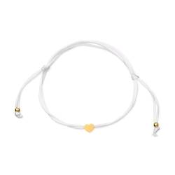 Armband für damen aus Seil mit einem Herz. Vergoldeter / versilbert Chirurgenstahl damen Armband ideal für Valentinstag und Muttertag Geschenk, Geburtstag... Schmuck damen armbänder (Vergoldung) von MARLION JEWELS