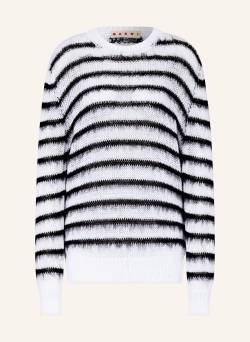 Marni Oversized-Pullover weiss von MARNI