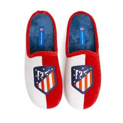 MARPEN SLIPPERS, Offizielle Atlético de Madrid Fußball Winter Hausschuhe Unisex für Herren oder Damen, Rot un Weiß Mit Schild Offene, Größe 46-47 von MARPEN SLIPPERS