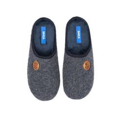 MARPEN SLIPPERS, Offizielle FC Barcelona Fußball Winter Hausschuhe Unisex für Herren oder Damen, Blau Offene, Größe 42-43 von MARPEN SLIPPERS