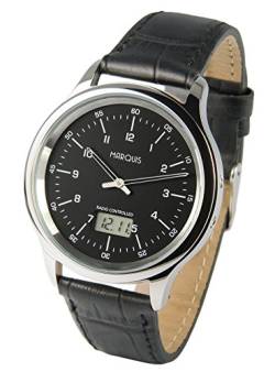 MARQUIS Elegante Herren Funkuhr, deutsche Funktechnologie, Armbanduhr 983.4114 von MARQUIS