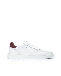 MARTINELLI Herren Newhaven Sneaker, Weiß/Weinrot, 39 EU von MARTINELLI