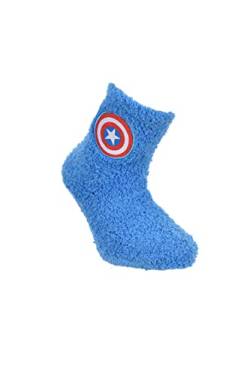 Marvel Avengers – Socken für Kinder – Paar Socken für Jungen – Blau oder Rot – 3 Größen für Kinder, blau, 31-34 cm von MARVEL THE AVENGERS