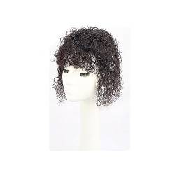 Wiglets Haarteile for dünner werdendes Haar, Clip-in-Haarverlängerung, lockiges Topper-Haar, teilweise oben, realistisches Ersatzstück (Color : Black, Size : 15 * 15_25CM) von MARXAN