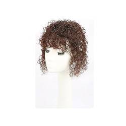 Wiglets Haarteile for dünner werdendes Haar, Clip-in-Haarverlängerung, lockiges Topper-Haar, teilweise oben, realistisches Ersatzstück (Color : Brown, Size : 15 * 15_25CM) von MARXAN
