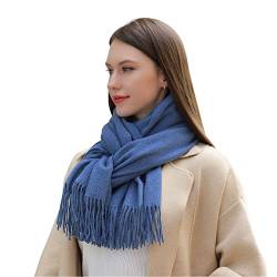 MASADA Damen Winterschal warmer und weicher Schal - Blau von MASADA