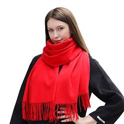 MASADA Damen Winterschal warmer und weicher Schal - Rot von MASADA