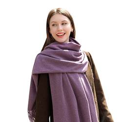 MASADA Damen Winterschal warmer und weicher Schal - Violett von MASADA