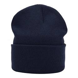 MASADA Damen und Herren Beanie Winter-Mütze - Dunkelblau von MASADA