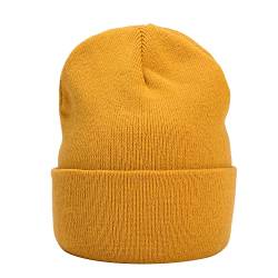 MASADA Damen und Herren Beanie Winter-Mütze - Ocker-gelb von MASADA