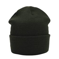 MASADA Damen und Herren Beanie Winter-Mütze - Olive von MASADA