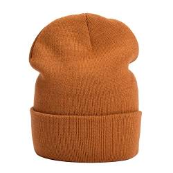 MASADA Damen und Herren Beanie Winter-Mütze - Sandbraun von MASADA