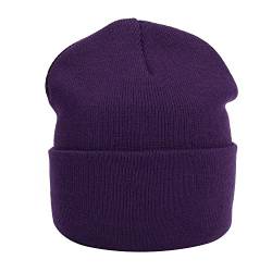 MASADA Damen und Herren Beanie Winter-Mütze - Violett von MASADA