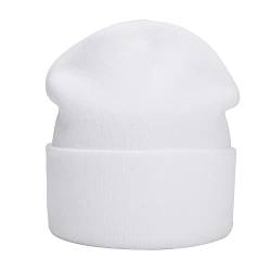 MASADA Damen und Herren Beanie Winter-Mütze - Weiß von MASADA