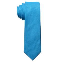 MASADA Herren-Krawatte von Hand gefertigt & sorgfältig verarbeitet 6 cm breit Azure-Blau von MASADA