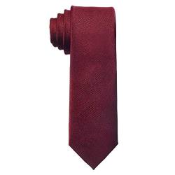 MASADA Herren-Krawatte von Hand gefertigt & sorgfältig verarbeitet 6 cm breit Bordeaux von MASADA