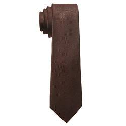 MASADA Herren-Krawatte von Hand gefertigt & sorgfältig verarbeitet 6 cm breit Braun von MASADA