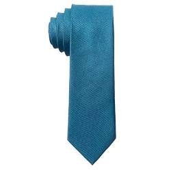 MASADA Herren-Krawatte von Hand gefertigt & sorgfältig verarbeitet 6 cm breit Jeansblau von MASADA