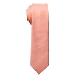 MASADA Herren-Krawatte von Hand gefertigt & sorgfältig verarbeitet 6 cm breit Lachsfarben von MASADA