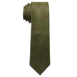 MASADA Herren-Krawatte von Hand gefertigt & sorgfältig verarbeitet 6 cm breit Oliv-Grün von MASADA
