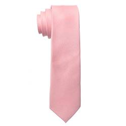 MASADA Herren-Krawatte von Hand gefertigt & sorgfältig verarbeitet 6 cm breit Pastell-Rosa von MASADA