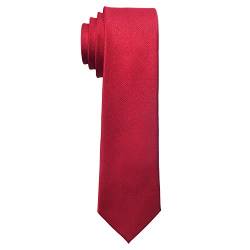 MASADA Herren-Krawatte von Hand gefertigt & sorgfältig verarbeitet 6 cm breit Rot von MASADA