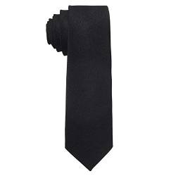 MASADA Herren-Krawatte von Hand gefertigt & sorgfältig verarbeitet 6 cm breit Schwarz von MASADA