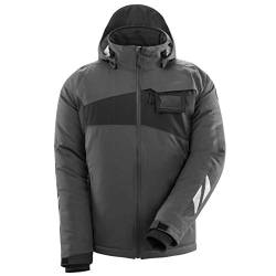 Mascot Accelerate Winterjacke Herren | Wasserdicht | CLIMASCOT-Isolierung | Cordura-Verstärkung Top Qualität Top Preis (M, dunkelanthrazit/schwarz) von MASCOT