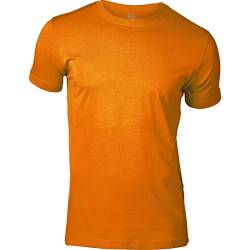 Mascot Calais T-Shirt Große Farbauswahl | Weiche Baumwolle | Runder Halsausschnitt | Strapazierfähig | Moderne Passform Öko-TEX Schadstoffgeprüft Pflegeleicht (2XL, Helorange) von MASCOT