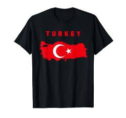 T-Shirt mit türkischer Flagge in der Türkei T-Shirt von MASH MOSH