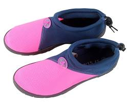 Wasserschuhe, Tauchschuhe, Schnorcheln, Surfen, Pool, Strand, Segeln, Meer, Fluss, Aqua, Radfahren, Wassersport, Schwimmschuhe für Herren und Damen, Unisex, Fuchsia und blau, 36 EU von MASMAS