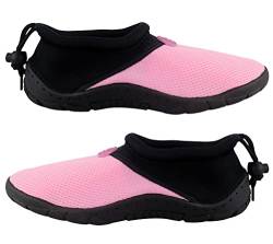 Wasserschuhe, Tauchschuhe, Schnorcheln, Surfen, Pool, Strand, Segeln, Meer, Fluss, Aqua, Radfahren, Wassersport, Schwimmschuhe für Herren und Damen, Unisex, Rosa/Schwarz, 40 EU von MASMAS