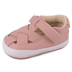 MASOCIO Baby Sandalen Mädchen Baby Schuhe Sommer Babyschuhe Sommerschuhe 0 Größe 18 Sandals 3-6 Monate Rosa von MASOCIO