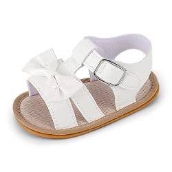 MASOCIO Baby Sandalen Mädchen Baby Sommer Schuhe Babyschuhe Sommerschuhe 0 Größe 18 Sandals 3-6 Monate Beige von MASOCIO
