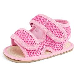 MASOCIO Baby Sandalen Mädchen Baby Sommer Schuhe Babyschuhe Sommerschuhe 0 Größe 18 Sandals 3-6 Monate Rosa von MASOCIO