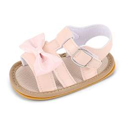 MASOCIO Baby Sandalen Mädchen Baby Sommer Schuhe Babyschuhe Sommerschuhe 9 Größe 19 Sandals 6-12 Monate Rosa 2 von MASOCIO